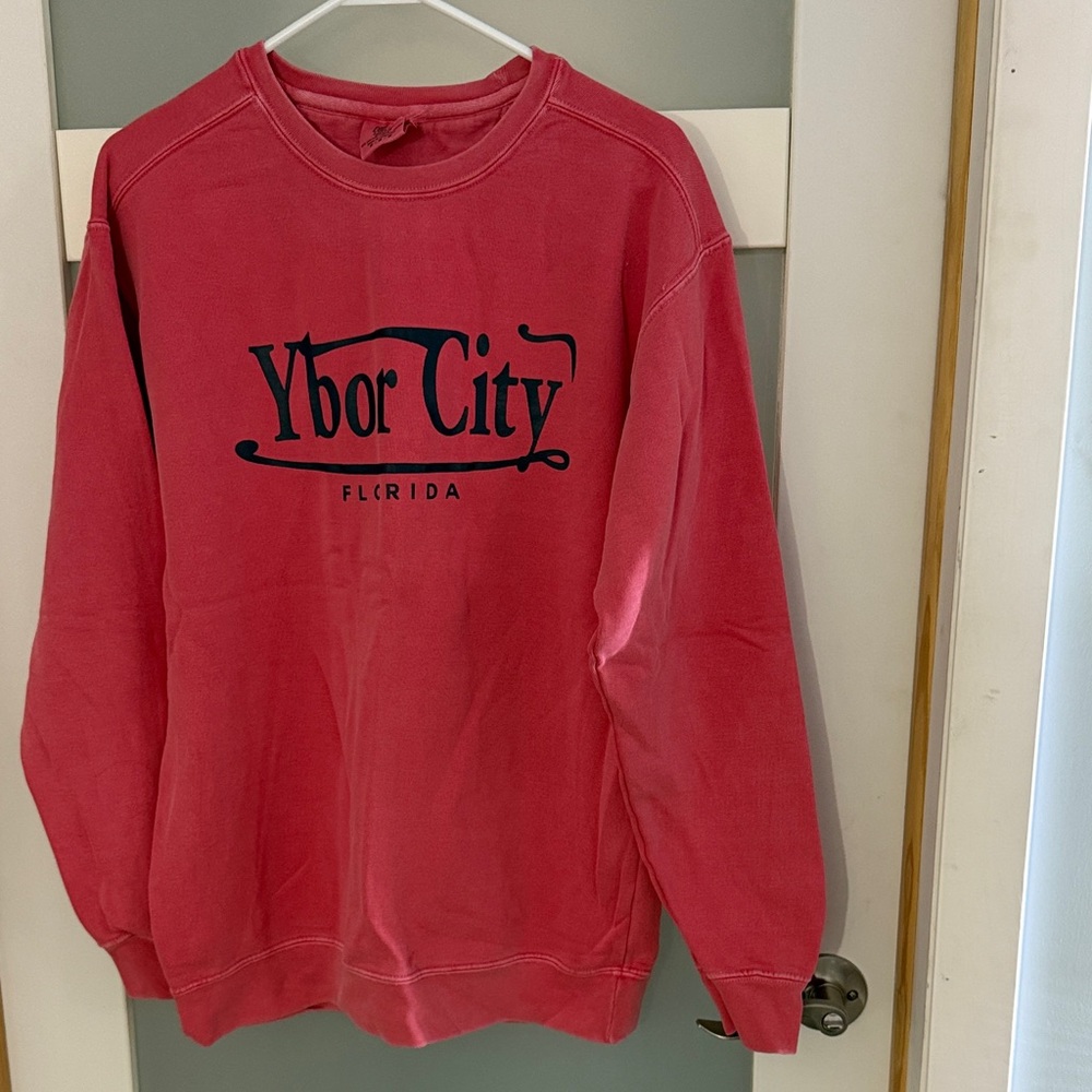 Comfort Colors Men's Red Crewneck Sweater